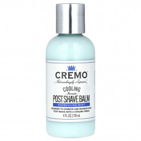 Cremo, бальзам после бритья, освежающая мята, 118 мл (4 жидк. унции) - описание | фото