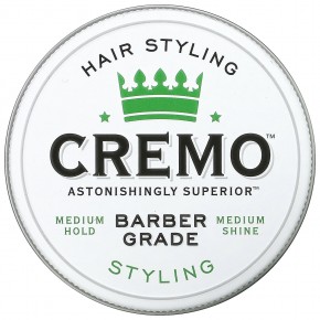 Cremo, крем для укладки волос, средней фиксации и блеска, 113 г (4 унции) - описание