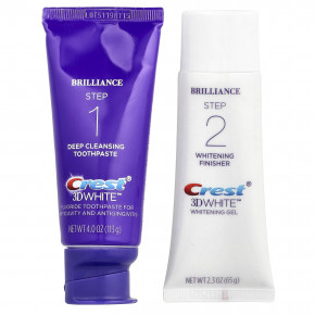 Crest, 3D White™, двухэтапное средство для ежедневного отбеливания, 1 набор - описание | фото