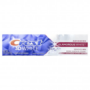Crest, 3D White, зубная паста против кариеса с фтором, Glamorous White™, 107 г (3,8 унции) (Товар снят с продажи) в Москве - eco-herb.ru | изображение Crest, 3D White, зубная паста против кариеса с фтором, Glamorous White™, 107 г (3,8 унции) (Товар снят с продажи) в Москве - eco-herb.ru | фото