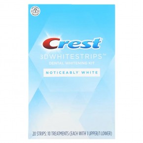 Crest, 3D Whitestrips, набор для отбеливания зубов, белый цвет, 20 полосок в Москве - eco-herb.ru | фото