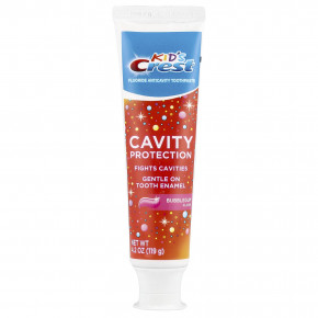Crest, Kid's, Cavity Protection, зубная паста с фтором, жевательная резинка, 119 г (4,2 унции) - описание | фото