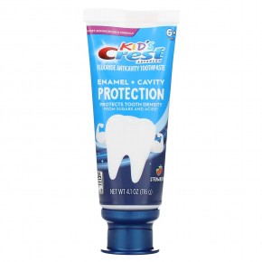 Crest, Kids, Advanced, Fluoride Anticavity Toothpaste, 6+ Yrs, Strawberry, 4.1 oz (116 g) в Москве - eco-herb.ru | фото