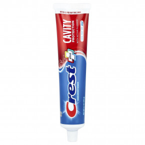 Crest, Plus, зубная паста с фтором, охлаждающий гель с мятой, 232 г (8,2 унции) - описание | фото