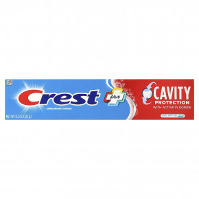 Crest, Plus, зубная паста с фтором, охлаждающий гель с мятой, 232 г (8,2 унции) в Москве - eco-herb.ru | фото