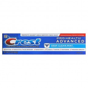 Crest, Pro-Health Advanced, зубная паста с фтором, глубокое очищение и мята, 144 г (5,1 унции) в Москве - eco-herb.ru | фото