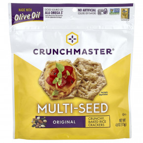 Crunchmaster, Multi-Seed, хрустящие рисовые крекеры, оригинальные, 113 г (4 унции) в Москве - eco-herb.ru | фото