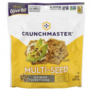 Crunchmaster, Multi-Seed, хрустящие рисовые крекеры, Ultimate Everything, 113 г (4 унции) - описание | фото