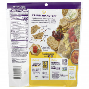 Crunchmaster, Multi-Seed, хрустящие, запеченные рисовые крекеры, розмарин и оливковое масло, 113 г (4 унции) в Москве - eco-herb.ru | фото