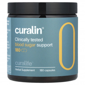 CuraLife, Curalin ™ Blood Sugar Support, 180 капсул - описание | фото