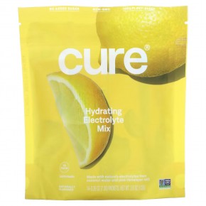 Cure Hydration, Hydrating Electrolyte Mix, Lemonade, 14 Packets, 0.26 oz (7.3 g) Each в Москве - eco-herb.ru | фото
