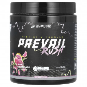 Cutler Nutrition, Prevail Rush, добавка с высоким содержанием стимуляторов, розовый лимонад, 290 г (10,22 унции) в Москве - eco-herb.ru | фото