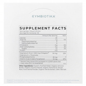 Cymbiotika, L-треонат магния, липосомальная доставка, ванильный крем, 30 пакетиков (10 мл) каждый в Москве - eco-herb.ru | фото