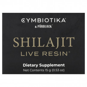Cymbiotika, Shilajit Live Resin®, 15 г (0,53 унции) - описание | фото