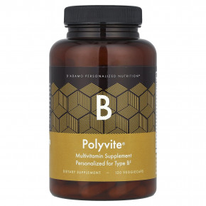 D'adamo, Polyvite® B, мультивитаминная добавка, 120 вегетарианских капсул - описание | фото