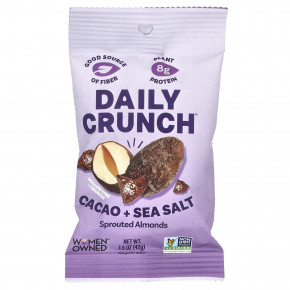 Daily Crunch, Проросший миндаль, какао и морская соль, 42 г (1,5 унции) (Товар снят с продажи) в Москве - eco-herb.ru | фото