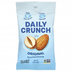Daily Crunch, Проросший миндаль, оригинальный, 42 г (1,5 унции) (Товар снят с продажи) в Москве - eco-herb.ru | фото