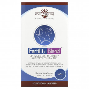 Daily Wellness Company, Fertility Blend® для мужчин, 60 растительных капсул - описание | фото