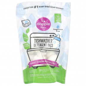 Dapple Baby, Dishwasher Detergent Pacs, Fragrance Free, 25 Pacs, 15.9 oz (450 g) - описание | фото