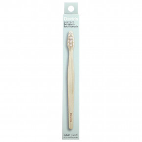 Davids, премиальная бамбуковая зубная щетка, мягкая, для взрослых, 1 шт. - описание | фото