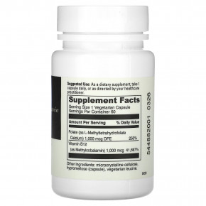 DaVinci Laboratories, 5-MTHF / B12 MC 2000`` 60 капсул в Москве - eco-herb.ru | изображение DaVinci Laboratories, 5-MTHF / B12 MC 2000`` 60 капсул в Москве - eco-herb.ru | фото