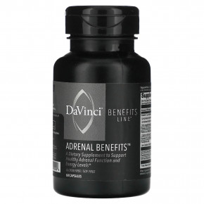 DaVinci Laboratories, Benefits Line, Adrenal Benefits, 60 капсул - описание | фото