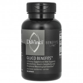 DaVinci Laboratories, Benefits Line, Gluco Benefits, 90 капсул - описание | фото