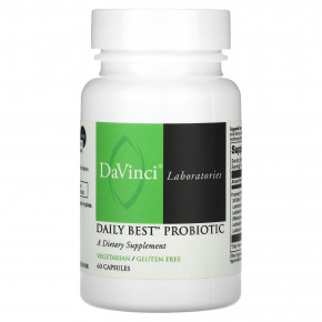 DaVinci Laboratories, Daily Best Probiotic, 60 капсул - описание | фото