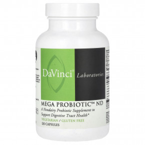 DaVinci Laboratories, Mega Probiotic-ND, 120 капсул - описание
