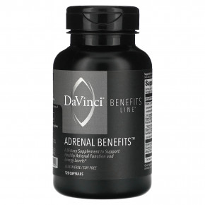 DaVinci Laboratories, Benefits Line, Adrenal Benefits, 120 капсул - описание | фото