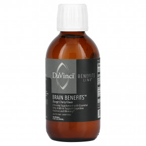 DaVinci Laboratories, Benefits Line, преимущества для мозга, со вкусом апельсина и вишни, 200 мл (6,76 жидк. унции) в Москве - eco-herb.ru | фото