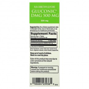 DaVinci Laboratories of Vermont, Глюконик DMG, 500 мг, 60 таблеток в Москве - eco-herb.ru | фото