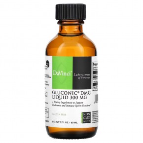 DaVinci Laboratories of Vermont, Глюконик DMG, жидкий, 300 мг, 60 мл (2 жидк. Унции) в Москве - eco-herb.ru | фото