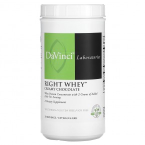 DaVinci Laboratories of Vermont, Right Whey, сливочный шоколад, 1,09 кг (2,4 фунта) в Москве - eco-herb.ru | фото