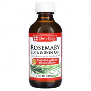 De La Cruz, Rosemary Oil Blend, Hair & Skin Oil, 2 fl oz (59 ml) в Москве - eco-herb.ru | фото