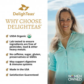 DelighTeas, Аюрведический чай, кориандр и фенхель, травяной чай для выведения токсинов, рассыпчатая смесь, без кофеина, 140 г (5 унций) в Москве - eco-herb.ru | фото