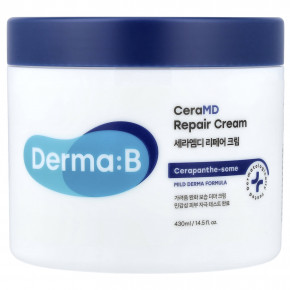 Derma:B, CeraMD, восстанавливающий крем, 430 мл (14,5 жидк. унции) - описание | фото