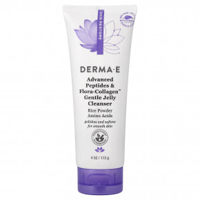 DERMA E, Advanced Peptides & Flora-Collagen™, мягкое очищающее желе, 113 г (4 унции) в Москве - eco-herb.ru | изображение DERMA E, Advanced Peptides & Flora-Collagen™, мягкое очищающее желе, 113 г (4 унции) в Москве - eco-herb.ru | фото