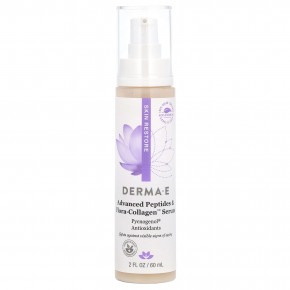 DERMA E, Advanced Peptides & Flora, сыворотка с коллагеном, 60 мл (2 жидк. унции) - описание | фото