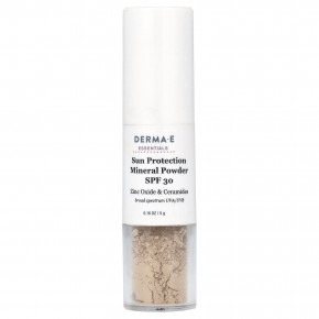DERMA E, Essentials, минеральная пудра для защиты от солнца, SPF 30, 5 г (0,16 унции) в Москве - eco-herb.ru | фото