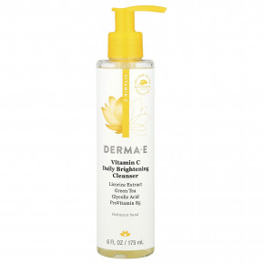 DERMA E, осветляющее очищающее средство с витамином C, 175 мл (6 жидк. унций) - описание | фото