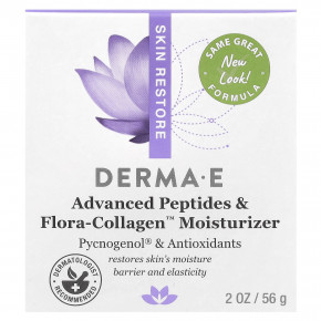 DERMA E, Увлажняющее средство с улучшенными пептидами и Flora-Collagen ™, 56 г (2 унции) в Москве - eco-herb.ru | фото