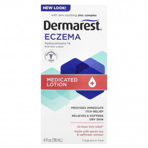 Dermarest, Eczema, лечебный лосьон, без отдушек, 118 мл (4 жидк. унц.) в Москве - eco-herb.ru | фото