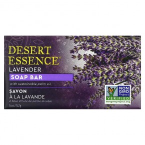 Desert Essence, Мыло с лавандой, 5 унций (142 г) - описание