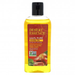 Desert Essence, на 100% чистое масло жожоба, для волос, кожи и кожи головы, 118 мл (4 жидк. унции) - описание | фото