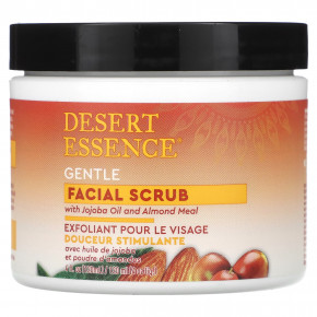 Desert Essence, Нежный скраб для лица с маслом жожоба и миндальной мукой, 120 мл (4 жидк. унц.) в Москве - eco-herb.ru | фото