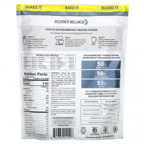 Designer Wellness, Designer Egg®, многофункциональный протеиновый порошок из цельного яйца, классическая ваниль, 352 г (12,4 унции) в Москве - eco-herb.ru | фото