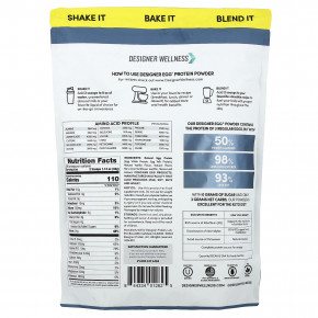 Designer Wellness, Designer Egg®, многофункциональный протеиновый порошок из цельного яйца, классическая ваниль, 704 г (1,55 фунта) в Москве - eco-herb.ru | фото