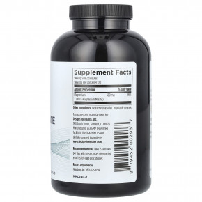 Designs For Health, малат магния, 240 вегетарианских капсул (180 мг в 1 капсуле) в Москве - eco-herb.ru | изображение Designs For Health, малат магния, 240 вегетарианских капсул (180 мг в 1 капсуле) в Москве - eco-herb.ru | фото