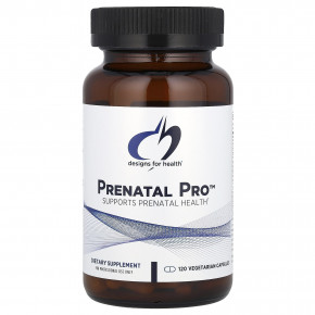 Designs For Health, Prenatal Pro™, 120 Vegetarian Capsules - описание | фото